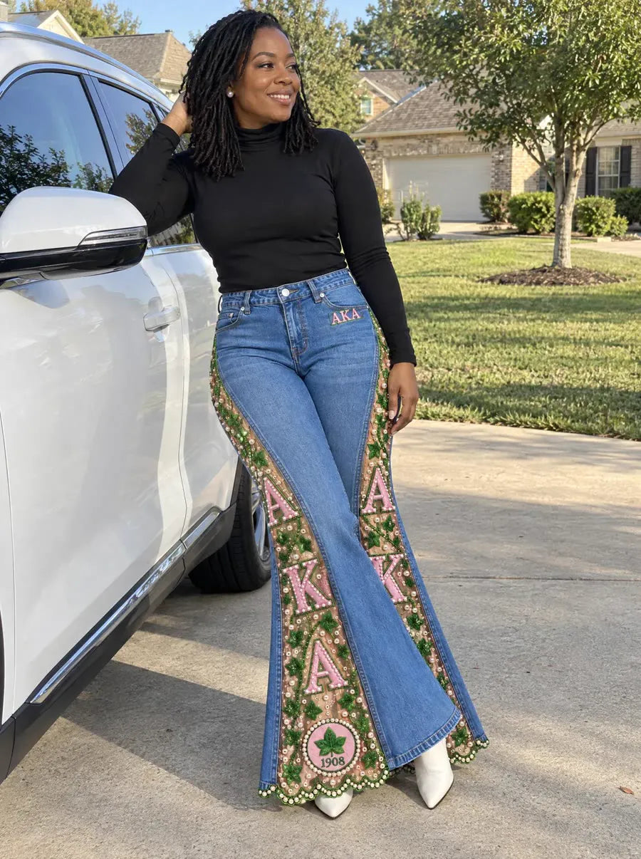 Monique W. wearing the jeans