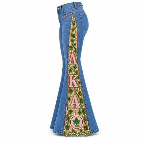 AKA flare jeans, side