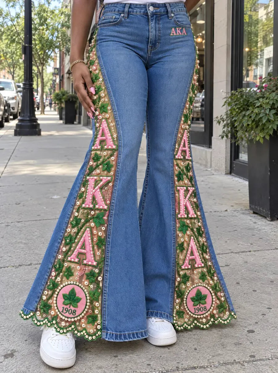 Jasmine R. wearing the jeans